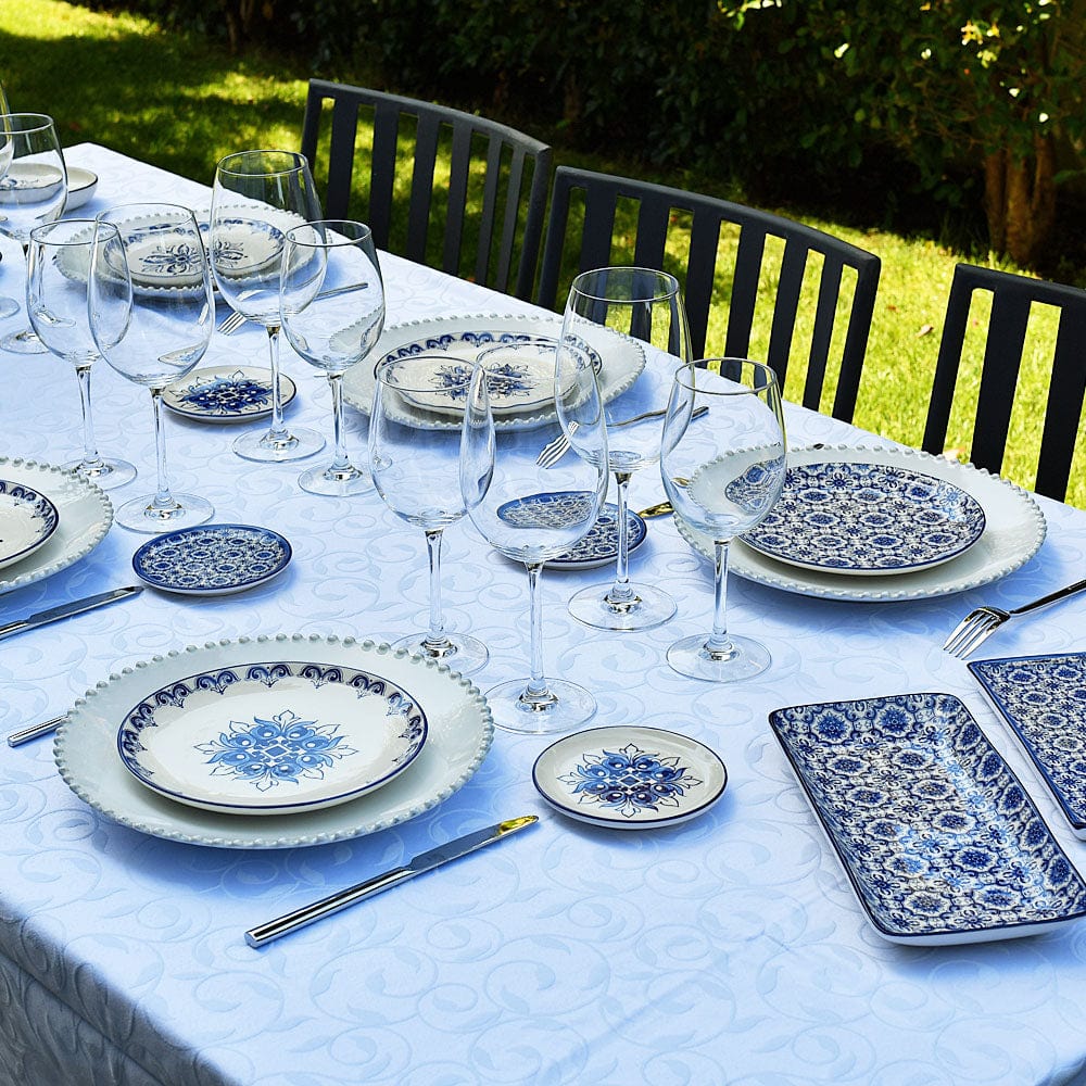 Assiette creuse en céramique motifs azulejos version 2 Assiette creuse en céramique "Floral"