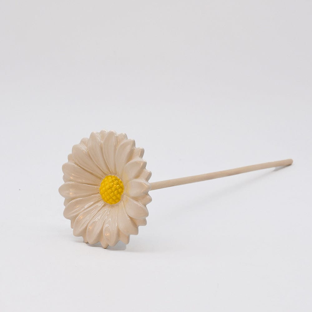 Coupe en céramique en forme de coquillage Marguerites en céramique Blanc