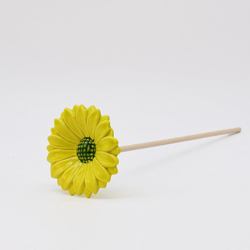 Coupe en céramique en forme de coquillage Marguerites en céramique Jaune