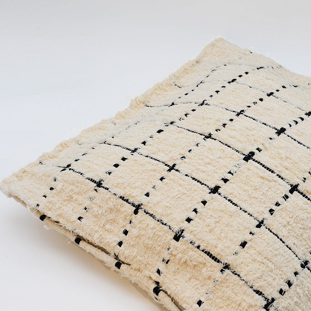 Housse de coussin contemporaine et naturelle Housse de coussin en fibres recyclées "Mara"