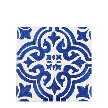 Sous plat en faïence Azulejo du Portugal bleu I Vente en ligne – Luisa  Paixao